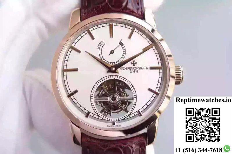Vacheron Constantin Patrimony Traditionnelle 14-Day Tourbillon 89000 White Dial-Rep Time Watches