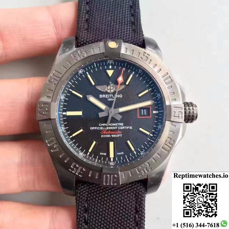 Breitling Avenger Blackbird 44 V1731110/Bd74/109W/M20Basa.1 Gf Factory Black Dial-Rep Time Watches