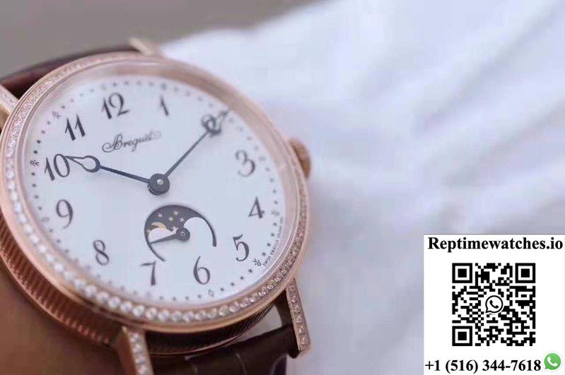 Breguet Classique Moonphase 9088Br/29/964/Dd0D White Dial-Rep Time Watches