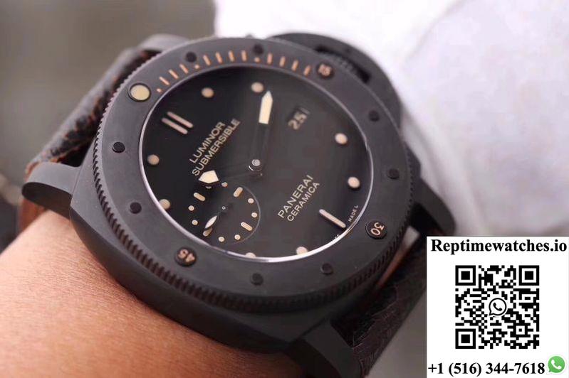 Panerai Luminor Submersible 1950 Pam508 Vs Factory V2 Black Dial-Rep Time Watches