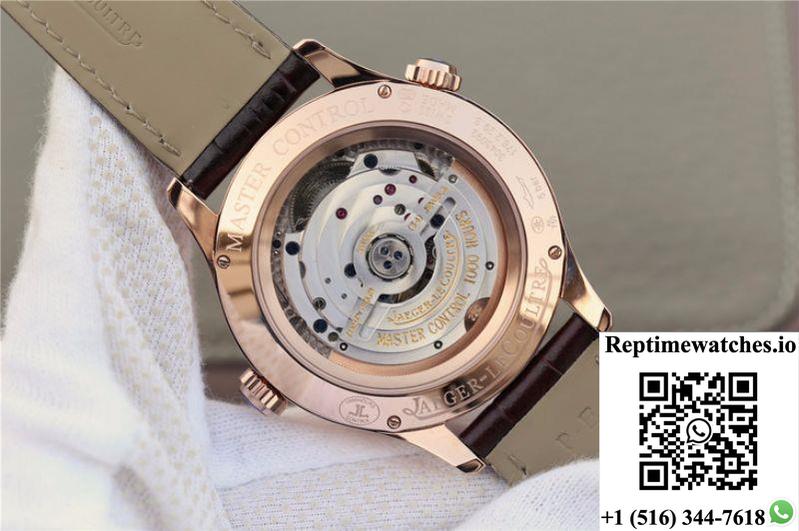 Jaeger-Lecoultre Master Calendar 1428421 Rose Gold White Dial-Rep Time Watches