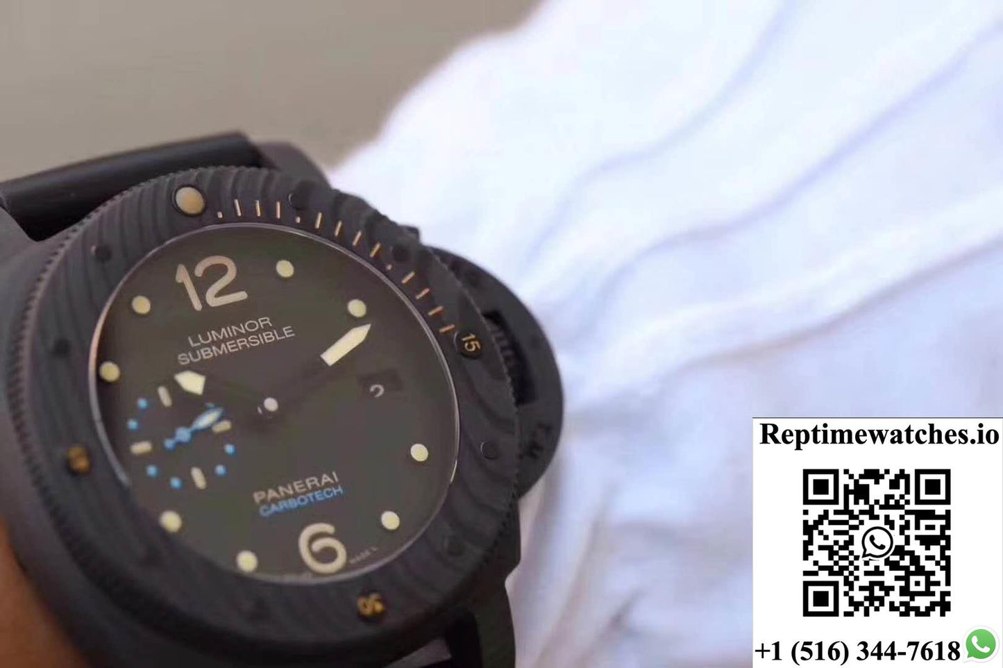Panerai Luminor Submersible 1950 Pam616 Vs Factory Black Dial-Rep Time Watches