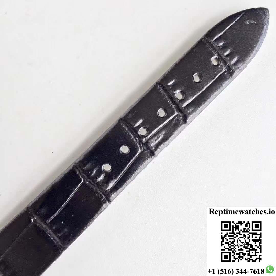 Jaeger-Lecoultre Rendez-Vous 3612420 Black Leather Strap White Dial-Rep Time Watches