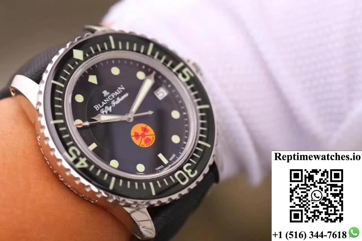 Blancpain Fifty Fathoms Tribute Limited Edition 5015B-1130-52 Zf Factory Black Dial-Rep Time Watches