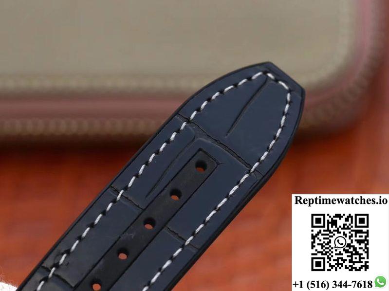Franck Muller Vanguard V45-04 Black Leather Strap Black Dial-Rep Time Watches