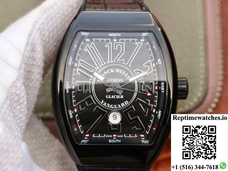 Franck Muller Vanguard V45-05 Black Dial-Rep Time Watches
