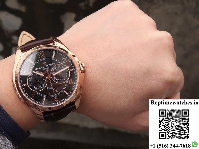Vacheron Constantin Fiftysix Day-Date 4400E/000R/B436 Black Dial-Rep Time Watches
