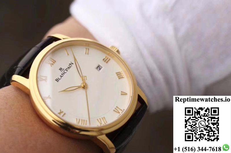 Blancpain Villeret Ultraplate 6651-3642-55 Zf Factory White Dial-Rep Time Watches