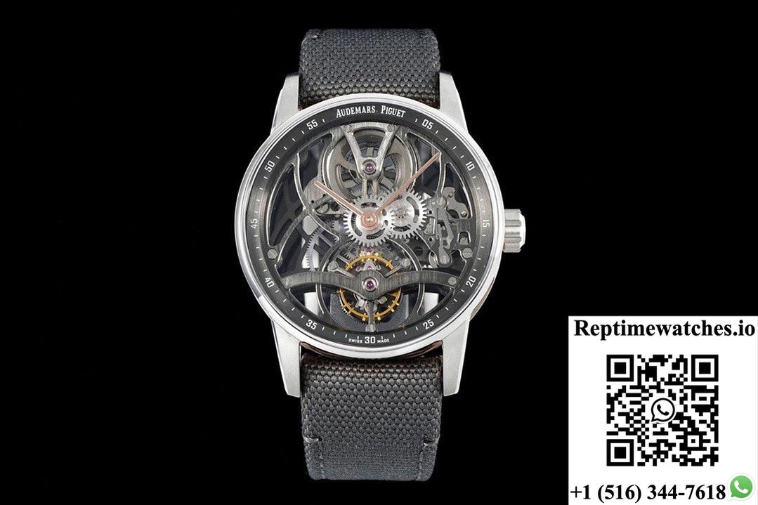 Ap Code11.59 26600Cr.Oo.D009Kb.01 App Factory Stainless Steel Bezel-Rep Time Watches