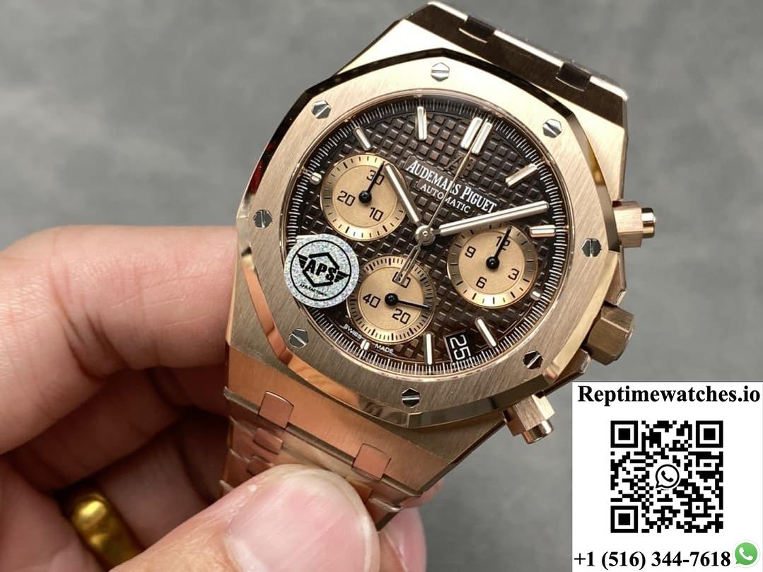 Ap Royal Oak 26240Or.Oo.1220Or.02 Aps Factory Brown Dial-Rep Time Watches