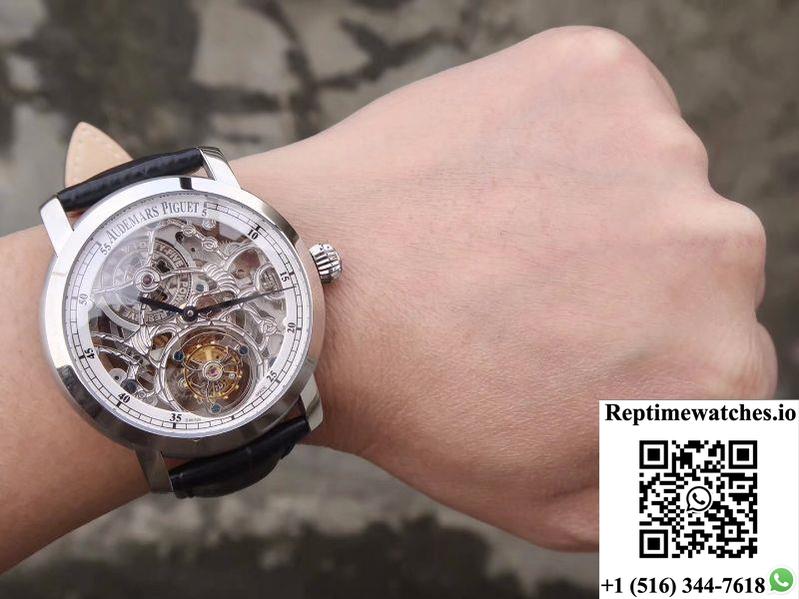 Audemars Piguet Jules Audemars Tourbillon 26357Pt.Zz.D028Cr.02 Skeleton Dial-Rep Time Watches
