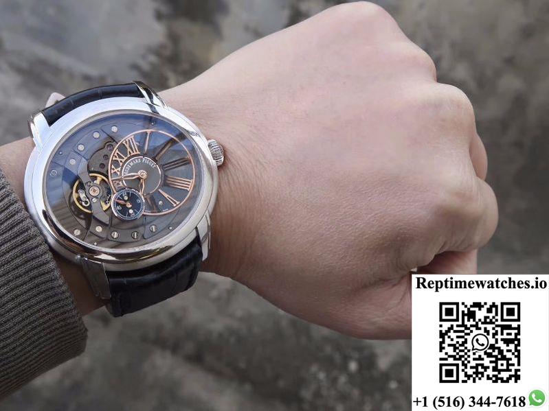 Audemars Piguet Millenary 15350Or.00.D093Cr.02 V9 Factory Skeleton Dial-Rep Time Watches