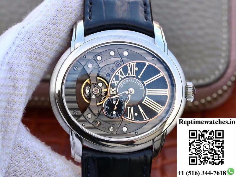 Audemars Piguet Millenary 15350Or.00.D093Cr.02 V9 Factory Skeleton Dial-Rep Time Watches