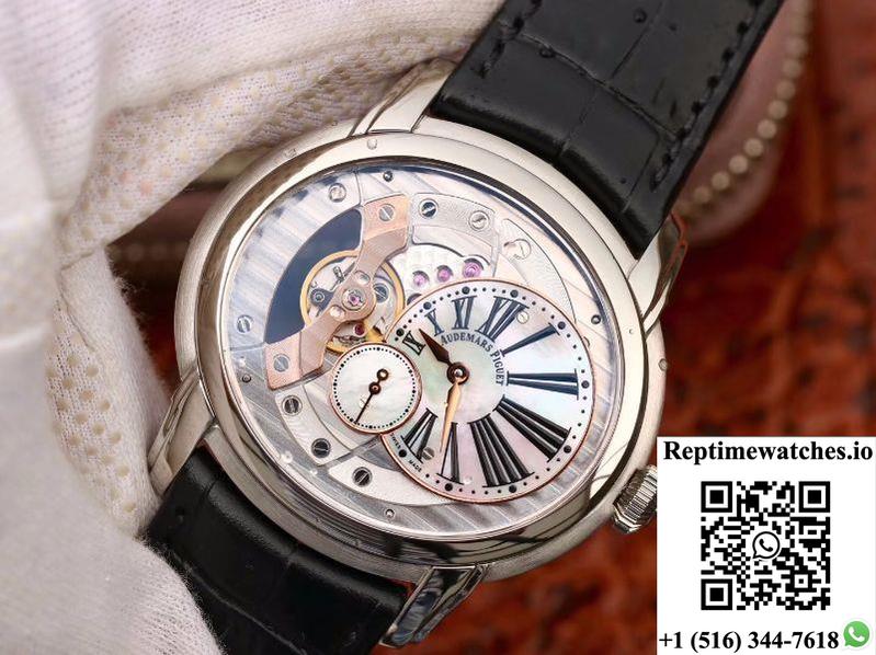 Audemars Piguet Millenary 4101 15350St.00.D002Cr.02 V9 Factory Skeleton Dial-Rep Time Watches
