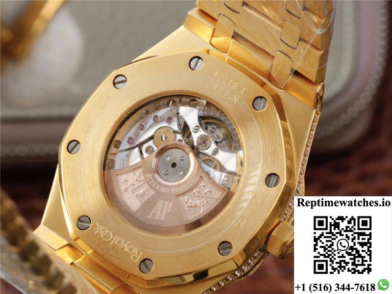 Audemars Piguet Royal Oak 15400.Or01 Diamonds Dial-Rep Time Watches