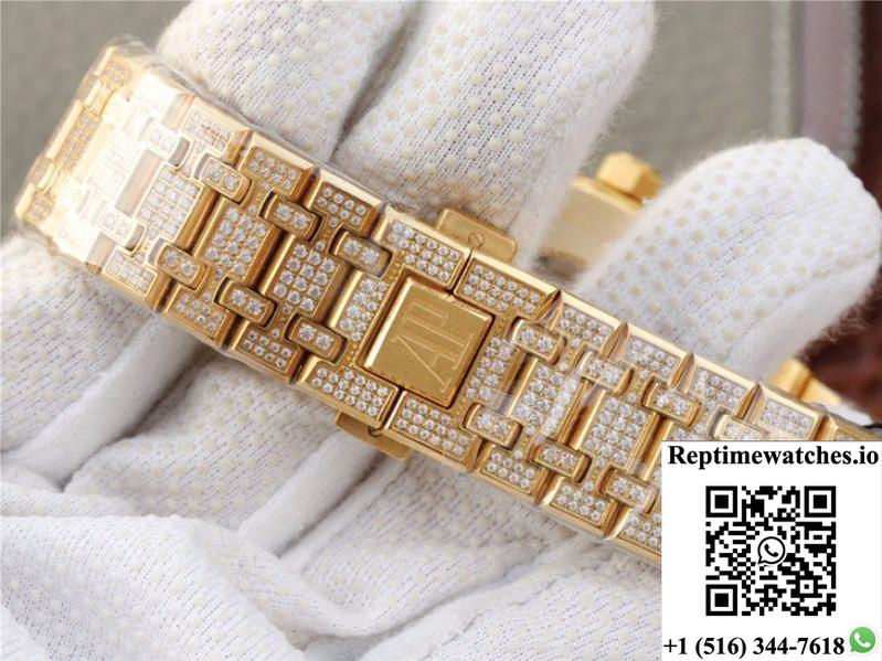 Audemars Piguet Royal Oak 15400.Or01 Diamonds Dial-Rep Time Watches