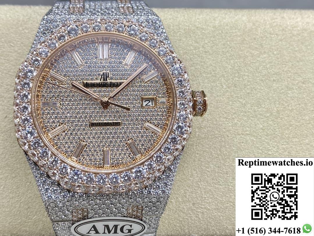 Audemars Piguet Royal Oak 15400Or.021 Amg Factory Date Display-Rep Time Watches