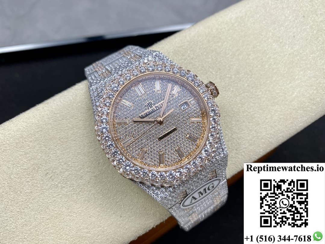 Audemars Piguet Royal Oak 15400Or.021 Amg Factory Date Display-Rep Time Watches