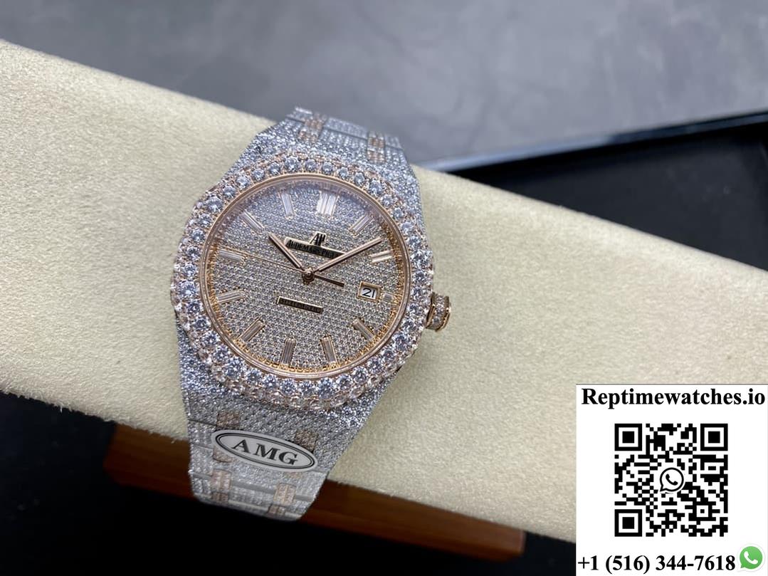 Audemars Piguet Royal Oak 15400Or.021 Amg Factory Date Display-Rep Time Watches