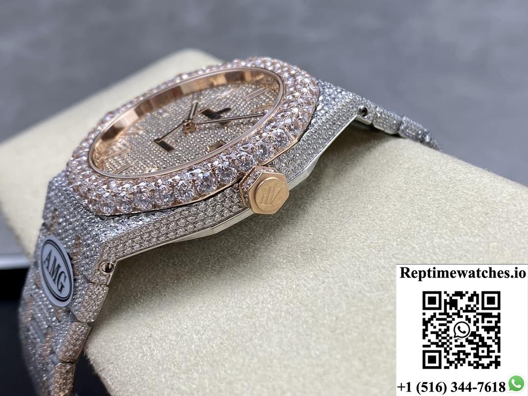 Audemars Piguet Royal Oak 15400Or.021 Amg Factory Date Display-Rep Time Watches