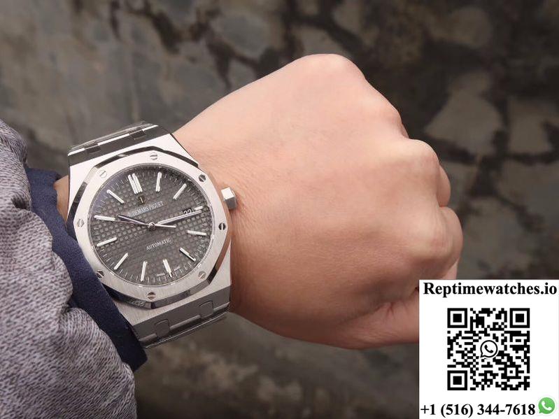 Audemars Piguet Royal Oak 15400St.Oo.1220St.04 Jf Factory Black Dial-Rep Time Watches