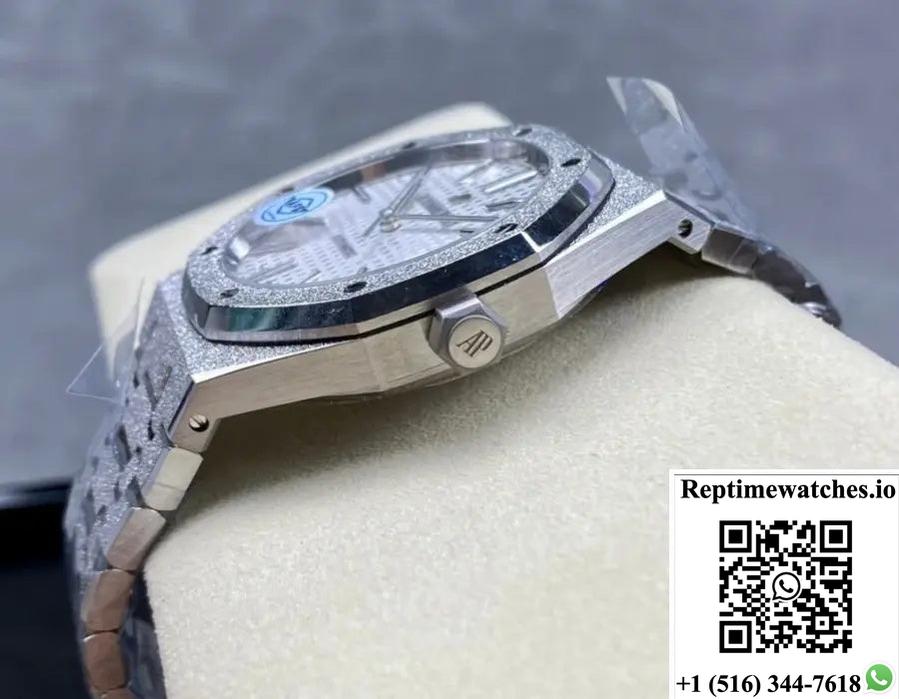 Audemars Piguet Royal Oak 15454Bc.Gg.1259Bc.01 Aps Factory Silvery White Dial-Rep Time Watches