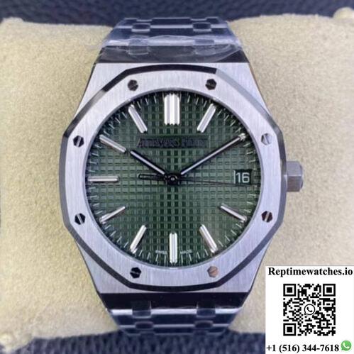 Audemars Piguet Royal Oak 15510St.Oo.1320St.04 Zf Factory Green Dial-Rep Time Watches
