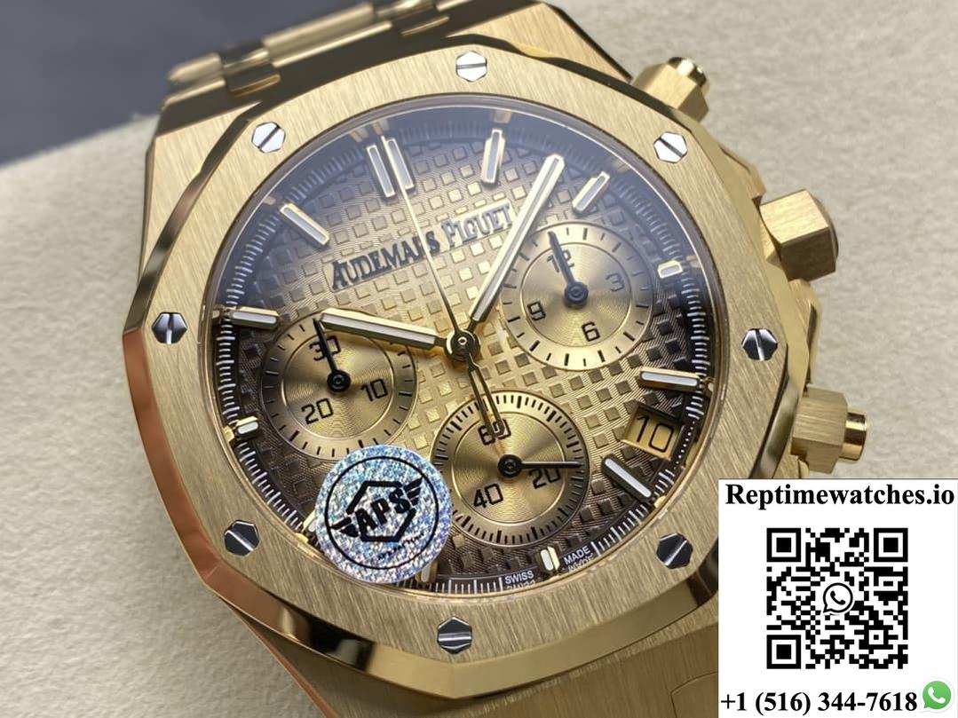 Audemars Piguet Royal Oak 26240Ba.Oo.1320Ba.02 Aps Factory Gold Color Strap-Rep Time Watches