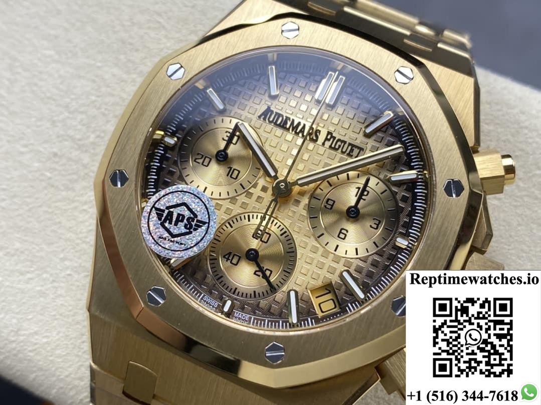 Audemars Piguet Royal Oak 26240Ba.Oo.1320Ba.02 Aps Factory Gold Color Strap-Rep Time Watches