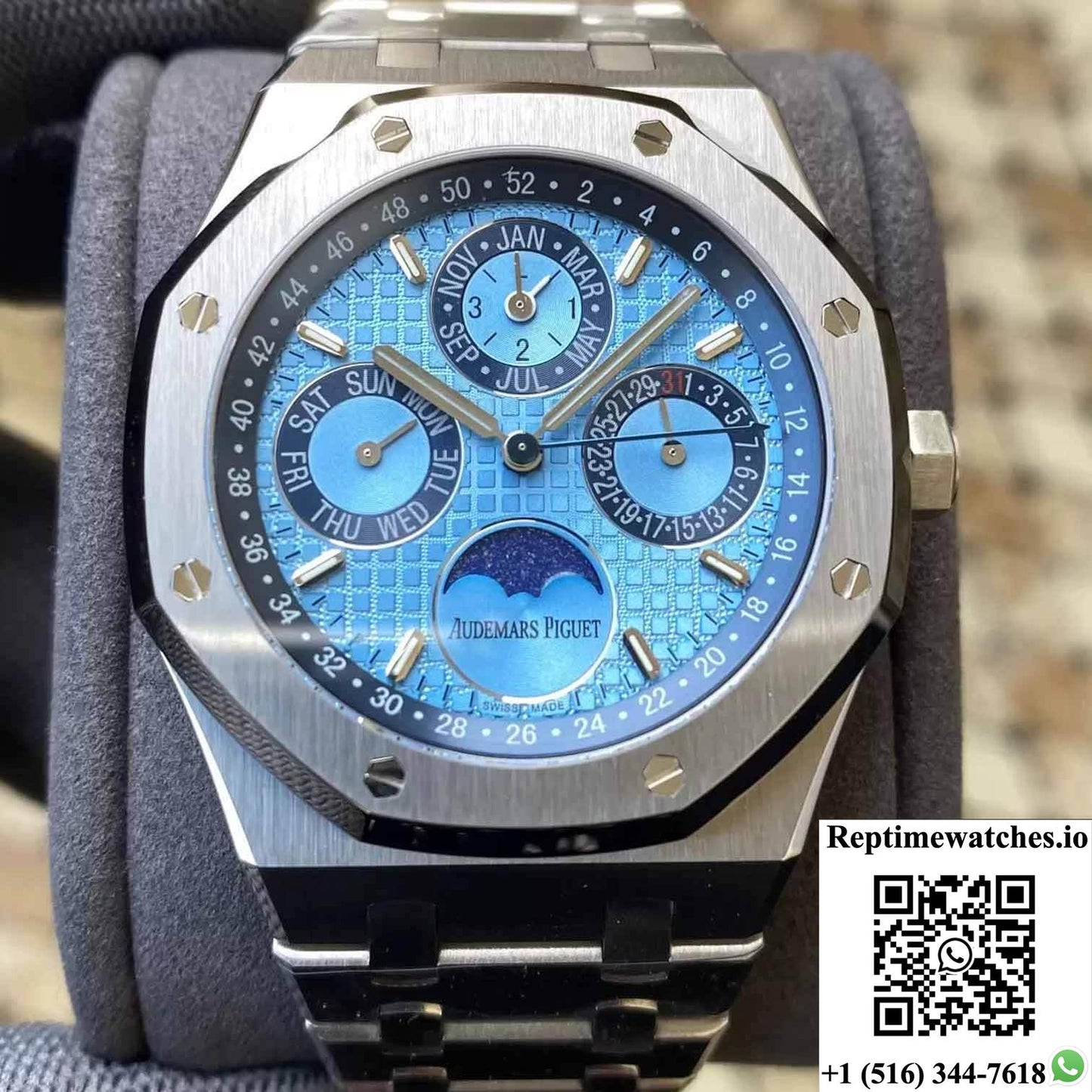 Audemars Piguet Royal Oak 26574Pt.Oo.1220Pt.01 Aps Factory Blue Dial-Rep Time Watches