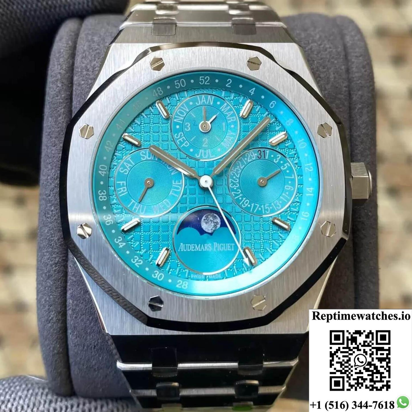 Audemars Piguet Royal Oak 26613St.Oo.1220St.01 Aps Factory Cyan Blue Dial-Rep Time Watches