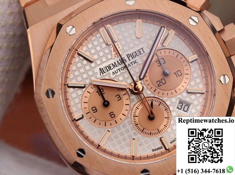 Audemars Piguet Royal Oak Chronograph 26315Or.Oo.1256Or.01 Om Factory White Dial-Rep Time Watches