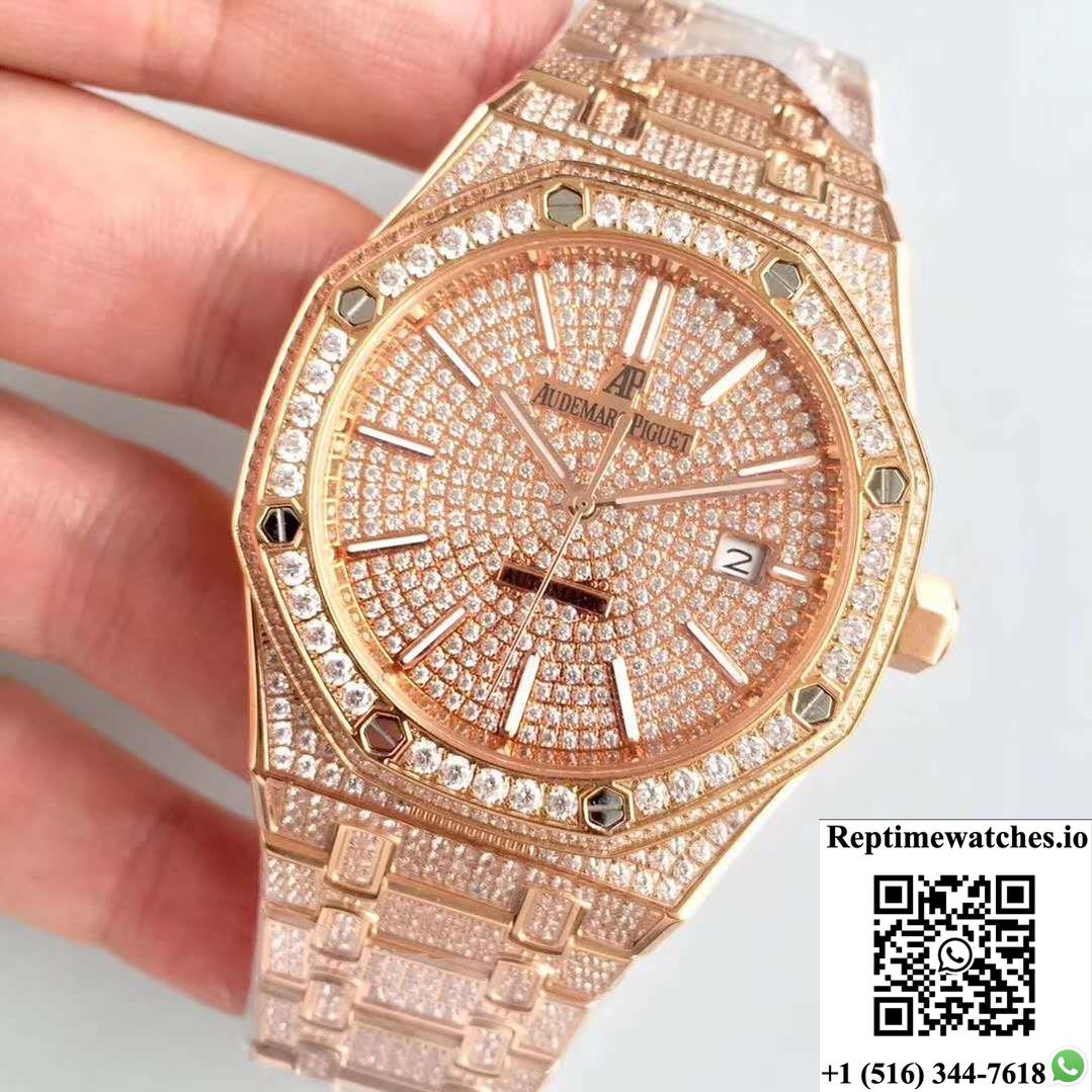 Audemars Piguet Royal Oak Diamond Dial-Rep Time Watches