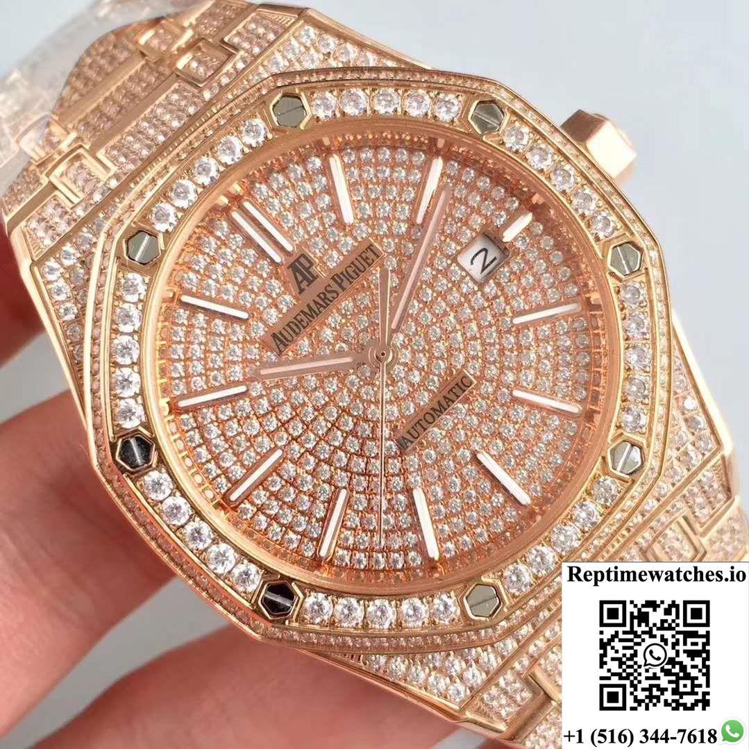 Audemars Piguet Royal Oak Diamond Dial-Rep Time Watches