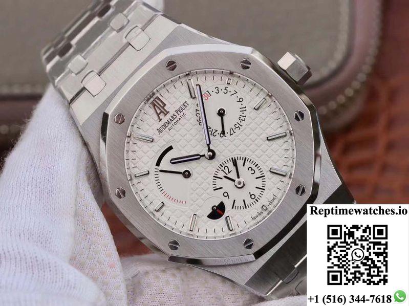 Audemars Piguet Royal Oak Gmt 41Mm 26120 White Dial Twa Factory-Rep Time Watches