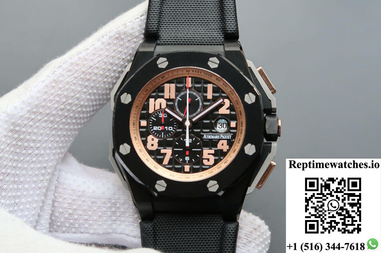 Audemars Piguet Royal Oak Offshore 26378Io.Oo.A001Ke.01 Jf Factory V2 Black Dial-Rep Time Watches