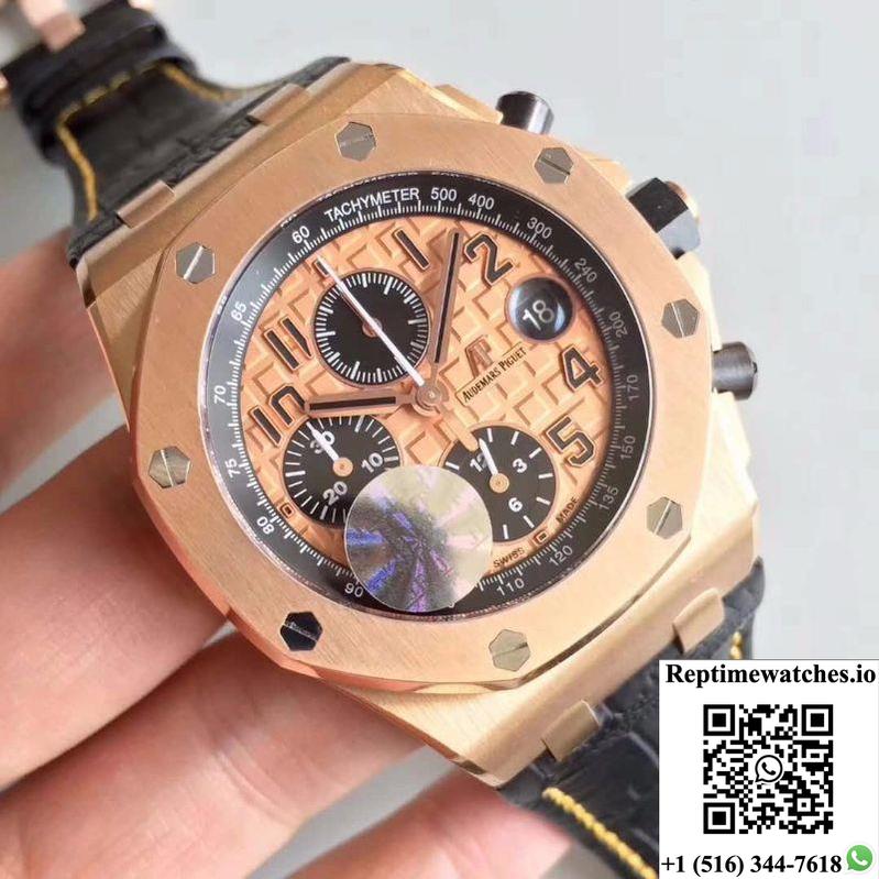 Audemars Piguet Royal Oak Offshore 26470Or.Oo.A002Cr.01 Jf Factory V2 Gold Dial-Rep Time Watches