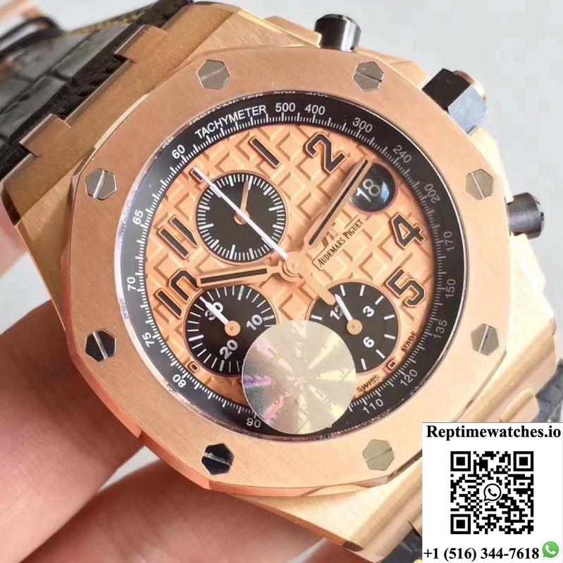 Audemars Piguet Royal Oak Offshore 26470Or.Oo.A002Cr.01 Jf Factory V2 Gold Dial-Rep Time Watches