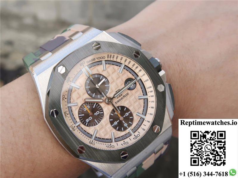 Audemars Piguet Royal Oak Offshore 44Mm 26400So.Oo.A054Ca.01 Jf Factory Beige Dial-Rep Time Watches