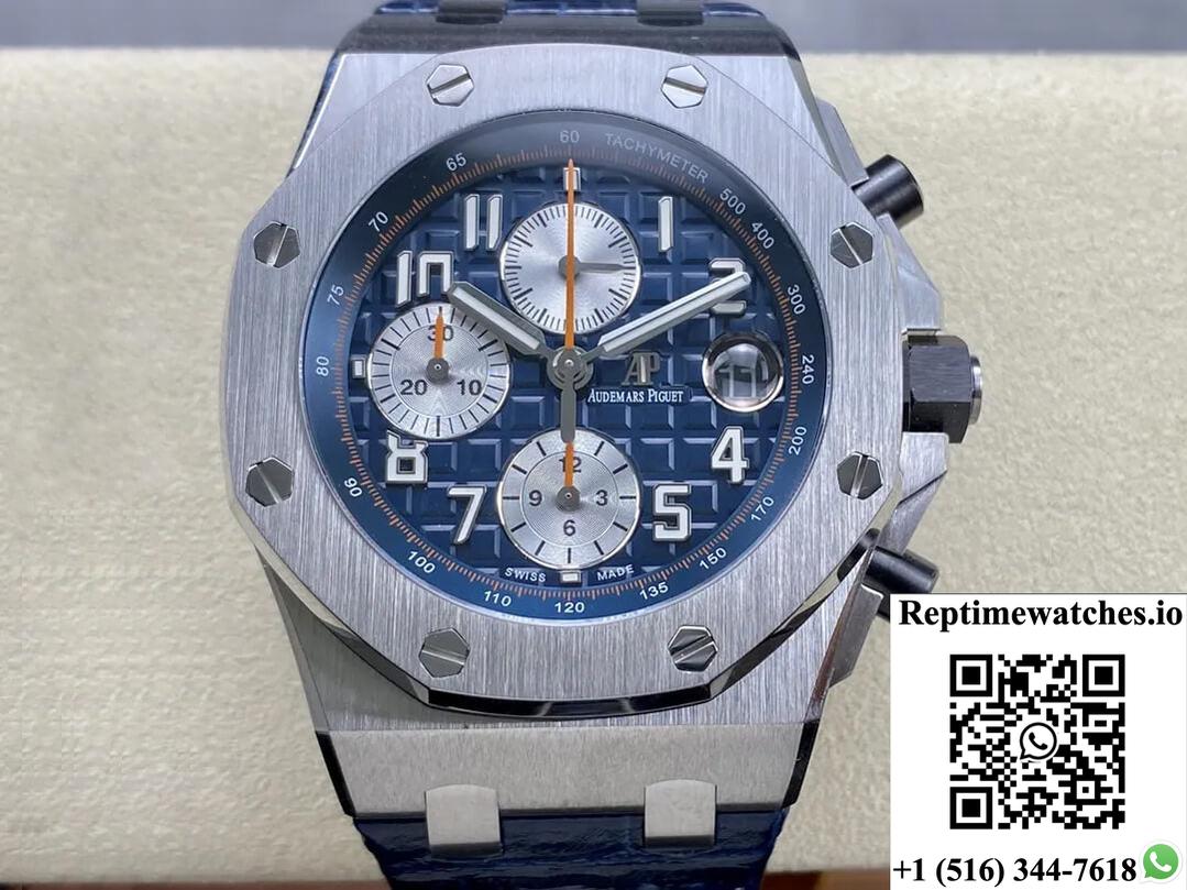Audemars Piguet Royal Oak Offshore Apf Factory Blue Dial-Rep Time Watches