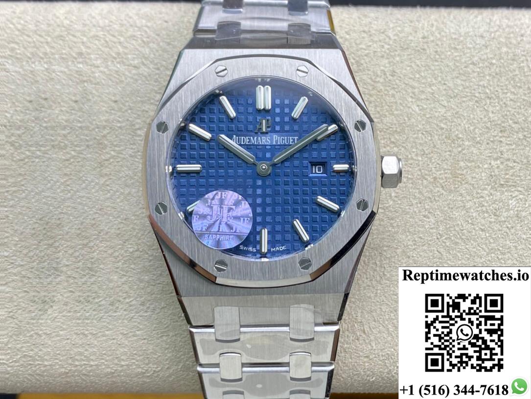 Audemars Piguet Royal Oak Quartz 67650St.Oo.1261St.01 Jf Factory Blue Dial-Rep Time Watches