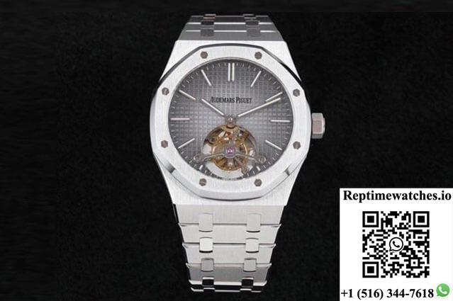Audemars Piguet Royal Oak Tourbillon Extra Thin 26510Pt.Oo.1220Pt.01 R8 Factory Dark Grey Dial-Rep Time Watches