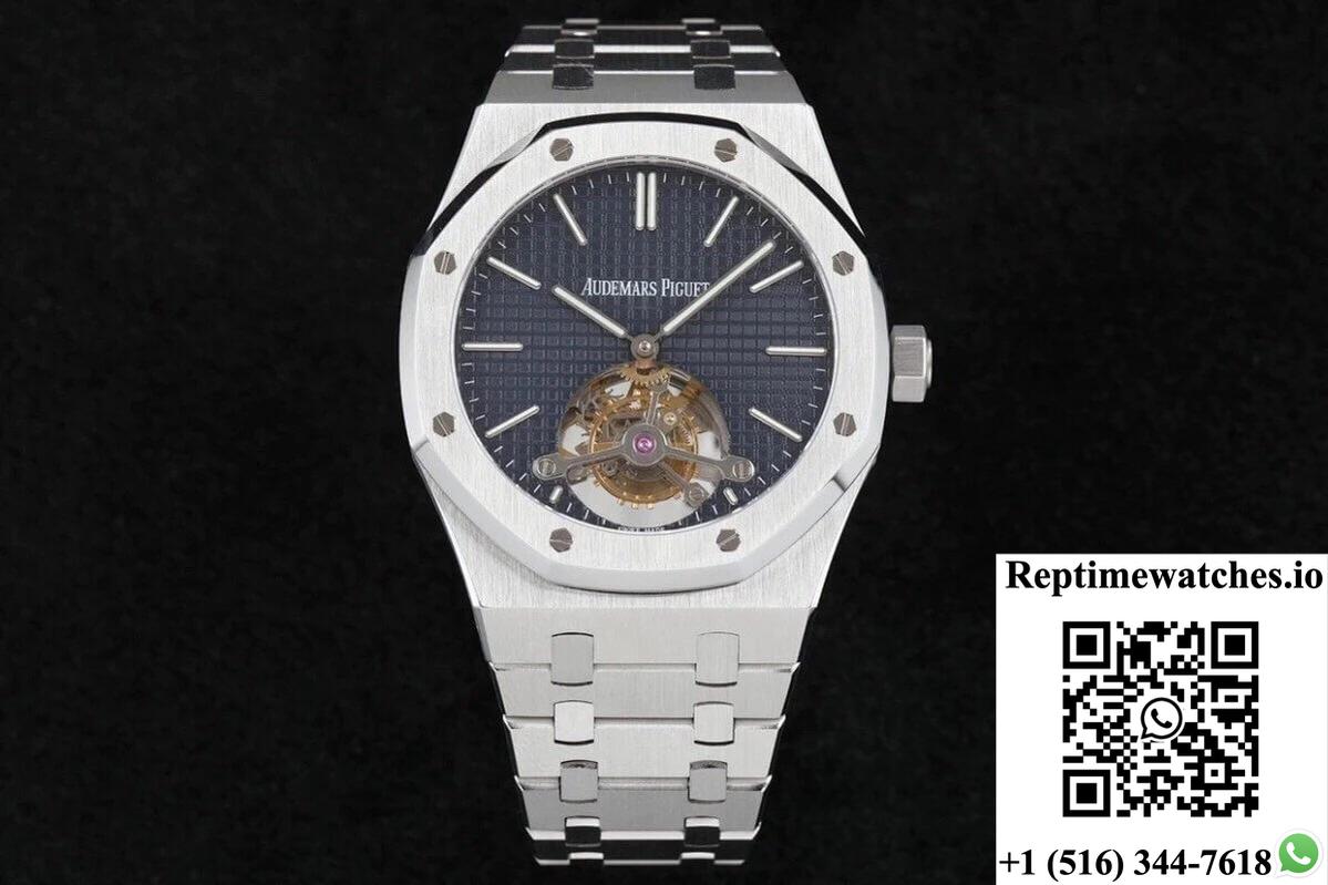Audemars Piguet Royal Oak Tourbillon Extra Thin 26510St.Oo.1220St.01 R8 Factory Blue Dial-Rep Time Watches