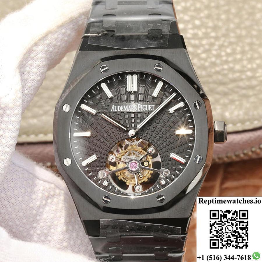 Audemars Piguet Royal Oak Tourbillon Extra Thin 26522Ce.Oo.1225Ce.01 R8 Factory Black Dial-Rep Time Watches