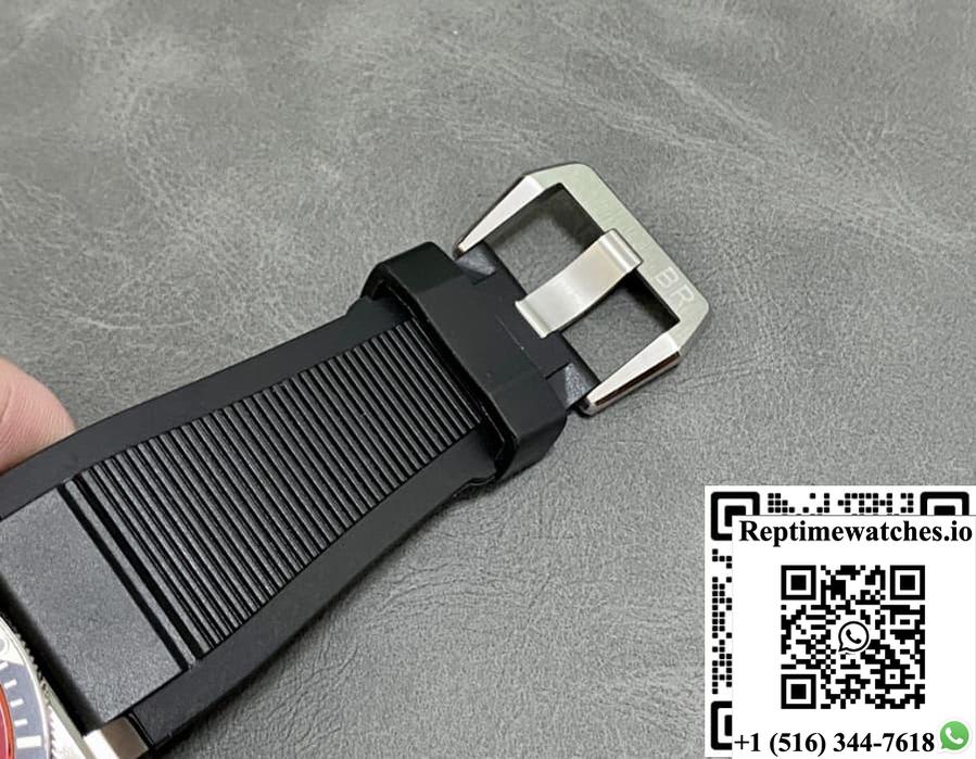 Bell & Ross Instruments Br0392-D-O-St-Srb Br Factory Rubber Strap-Rep Time Watches