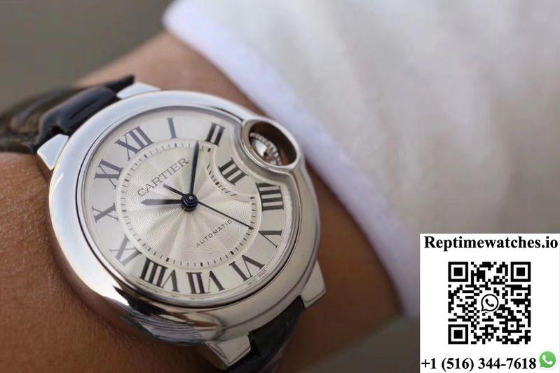 Ballon Bleu De Cartier 33Mm W6920086 V6 Factory White Dial-Rep Time Watches