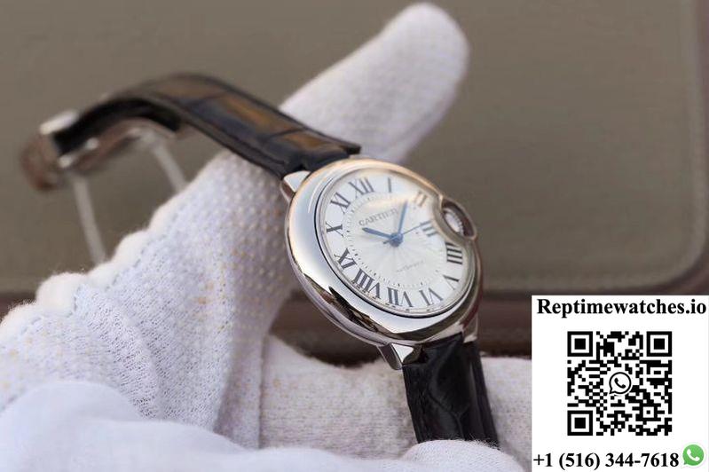 Ballon Bleu De Cartier 33Mm W6920086 V6 Factory White Dial-Rep Time Watches
