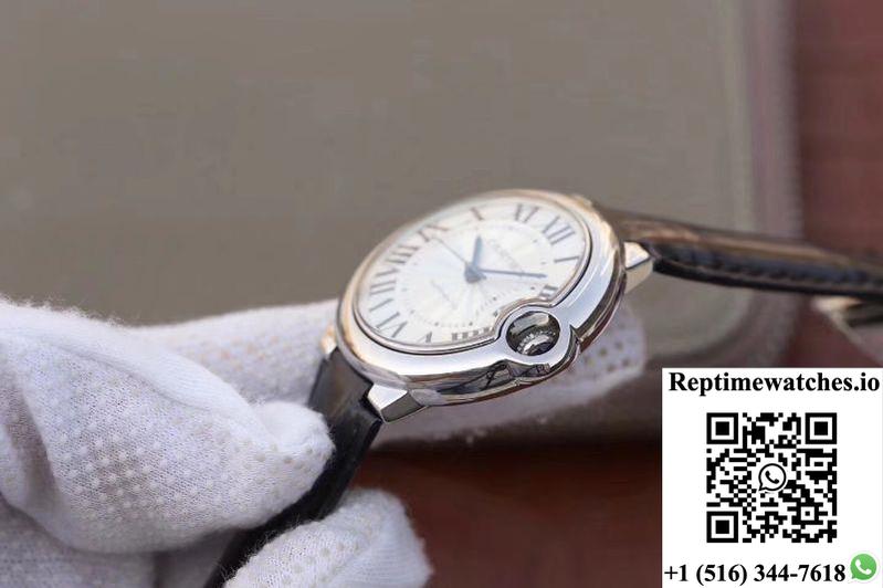 Ballon Bleu De Cartier 33Mm W6920086 V6 Factory White Dial-Rep Time Watches