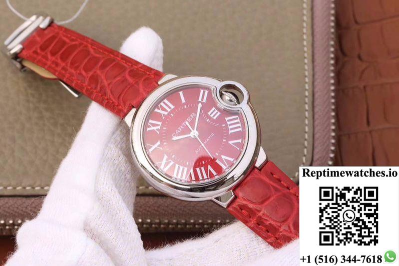Ballon Bleu De Cartier 33Mm Wsbb0022 Tw Factory Red Dial-Rep Time Watches
