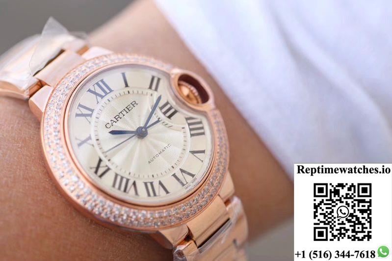 Ballon Bleu De Cartier 36Mm We902064 V9 Factory White Dial-Rep Time Watches
